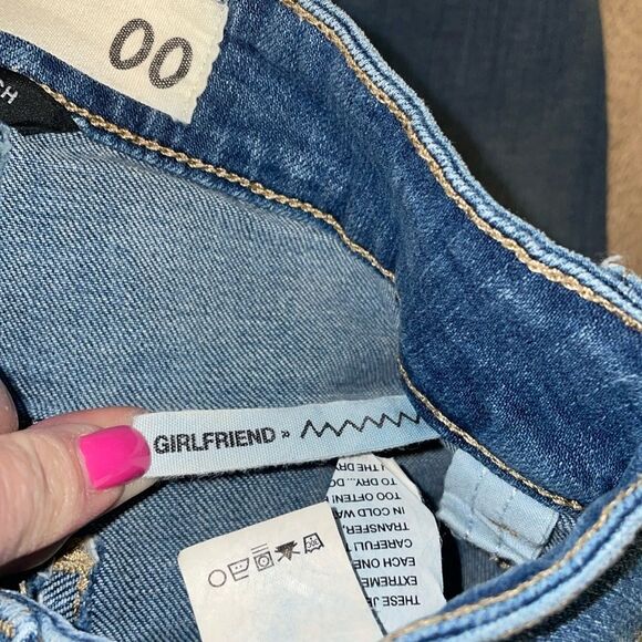 Garage Stretch Girlfriend Jeans Size 00 - Picture 8 of 11